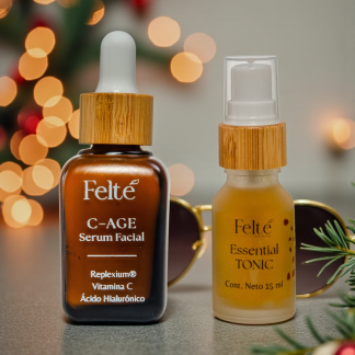 Set Felté Biphasic Cleanser 100ml y Essential Tonic 100ml. Kit de limpieza Clean Beauty para todo tipo de piel.