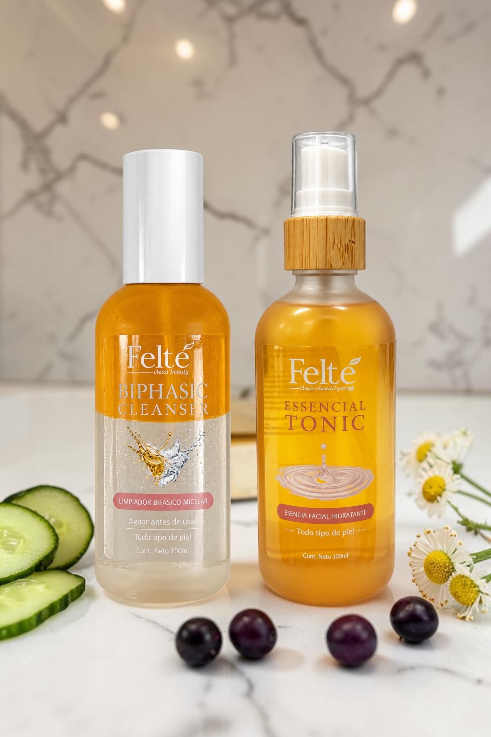 Kit Limpieza Biphasic Cleanser + Essencial Tonic